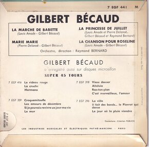 Gilbert Bécaud – La Marche De Babette (EP) - 2