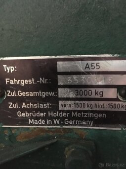 Náhradní díly na malotraktor holder A55 - 2