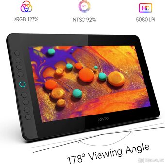 BOSTO BT-13HDK Přenosný grafický kreslicí tablet - 2