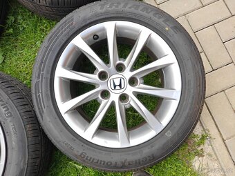 ALU sada Honda R16 5x114,3 205/55 zánovní pneu - 2