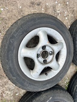 Sada litá kola 4x100 r13 s letním pneu 165/70 r13 - 2