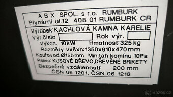 Kachlová krbová kamna ABX Karelie - 2