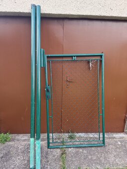 Zahradní branka jednokřídlá 160 x 100 Se Sloupky - 2
