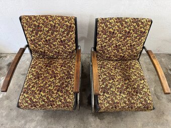 2x funkcionalistické křeslo Thonet S 411 - 2