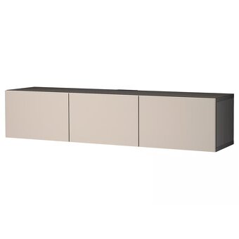 TV stolek na zeď IKEA BESTA černa/béžová mat - 2