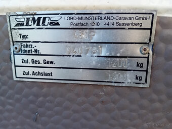 Karavan LMC Munsterland 490P bez dokladů - 2