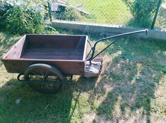 Historický vozík za jízdní kolo-(Assmann) - 2