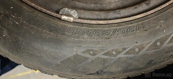 Plechové disky R15 Peugeot , Citroen+ zimní pneu - 2