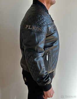 Bunda Philipp Plein panská kožená - 2