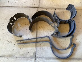 Okapove haky spony na svod. Antracit 100mm - 2