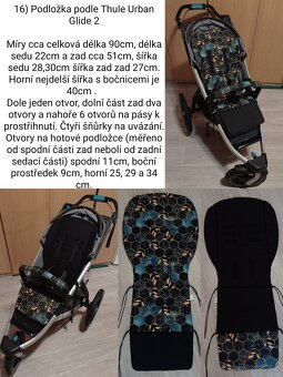 Podložka do kočárku, 2.část, nové - 2