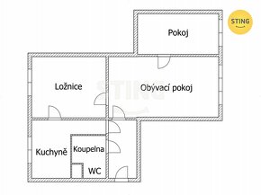 Byt 3+1 s balkonem k rekonstrukci, 68m2, Zábřeh, 128686 - 2