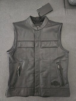 Nová kožená vesta Harley Davidson vel. M - 2