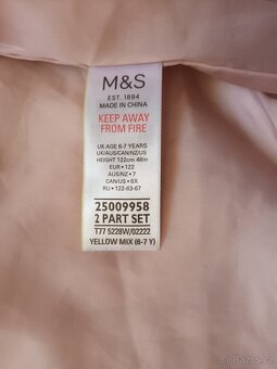 Růžová podzimní/jarní bunda Marks and Spencer,6-7 - 2