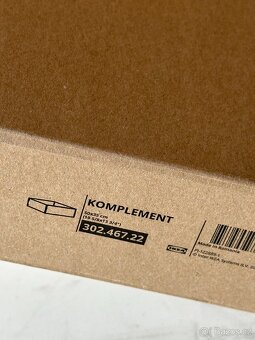 IKEA KOMPLEMENT Zásuvka, bílá, 50x35 cm, 3ks, nové - 2