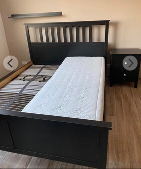 Postel HEMNES - IKEA, 160x200, barva černá - 2