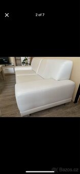 Bile kozenkove sedacky 2x - 2