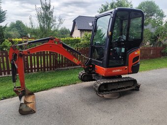 Minibagr Kubota KX016-4, rok 2017, 1550mth, roztah. pásy TOP - 2