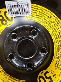 rezerva VW Touran 5x112x57,1 6,5x16 ET48 pneu 205/60 R16 - 2