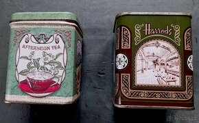 Starší plechové krabičky na čaj - 2
