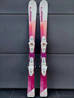 Lyže ELAN LIL SNOW, 120 cm + hůlky + boty + přilba - 2