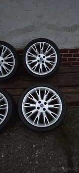 Alu kola r17 4x100 fiat sporting, letní 205/40 - 2