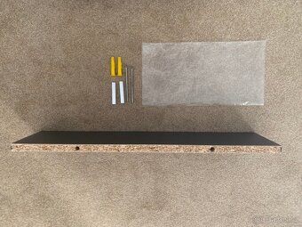 Nástěnné police antracitová - 2