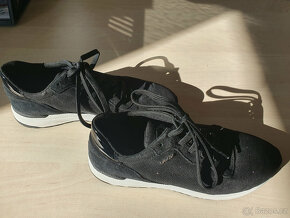 DÍVČÍ BOTY TENISKY GEOX RESPIRA VEL 36 ČERNÉ S TŘPYTKAMI - 2