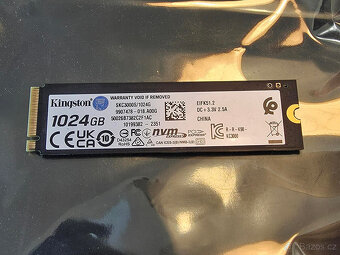 1TB SSD Kingston KC3000, M.2 NVMe. záruka 22 měsíců - 2
