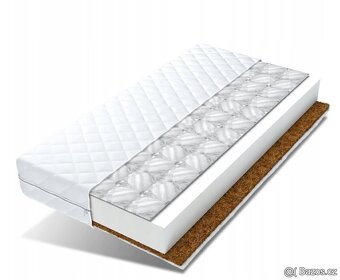 Vyvýšená dětská postel domeček + matrace pohanka kokos - 2