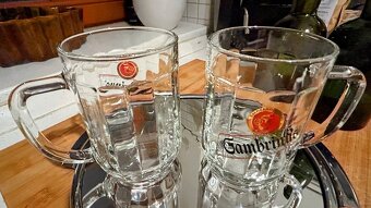 Pivní sklenice půllitry Gambrinus retro logo 2 ks - 2