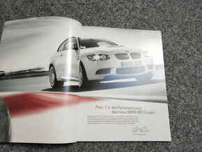 Prospekt BMW M3 E90 Coupé, Cabrio, sedan, 82 stran 2008 - 2