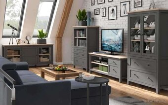 Designová komoda 150x106cm - nová - wenge - 2