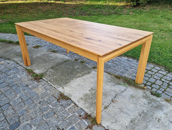 Jídelní stůl rozkládací celomasiv DUB 100x180 +100 Nový - 2