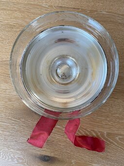 Vintage mísa sklo/kov - 2