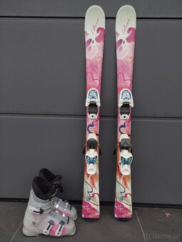 Dívčí lyže ELAN, 110 cm + lyžáky ATOMIC - 2