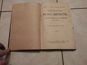 ČS. Právo směnečné s otiskem ženevských konvencí z 1930 - 2