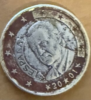 Eurominca 1 euro Espaňa 2001 - 2