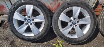 Alu kola 5x100 r15 orig.Škoda s pneu 195/55R15 - 2