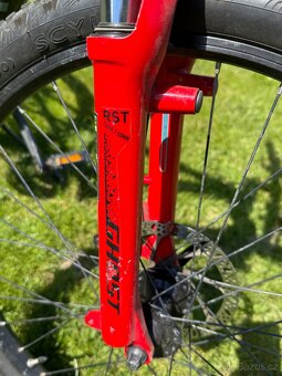 Prodám dětské MTB GHOST Powerkid 24 disc black/red/gray - 2