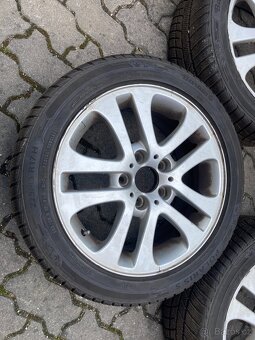 Alu disky 5x120 z vozu BMW řada 3, pneu zimní - 2