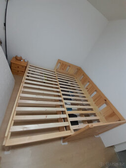 rozkládací postel z masivu - 2