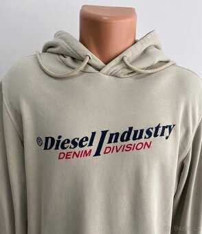 Diesel krémová mikina hoodie - 2