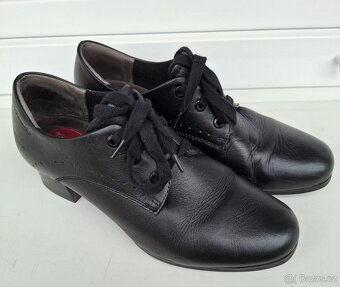 Podzimní kožené lodičky polobotky Tamaris vel. 40 - 2