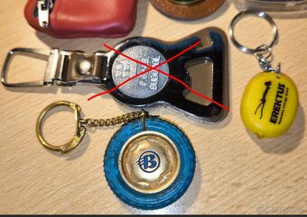 Sběratelské klíčenky, 4 kusy. - 2