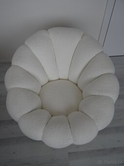 Otočné křeslo BIZZOTTO Florel bílé - 2