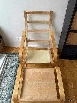 Ikea křeslo a podnožka - 2