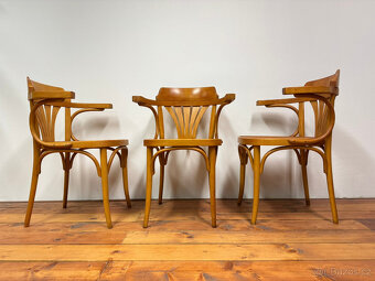 Oblíbená křesla TON č.25 (větší model) 7 kusů - 2