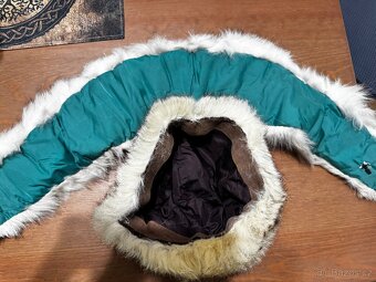 Vintage límec, čepice polární liška - 2