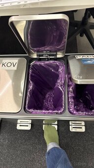 Koš tříděný kovový - 2